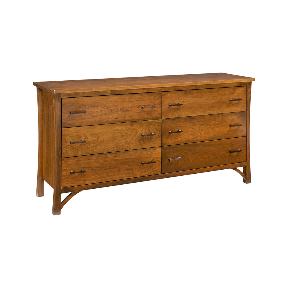 Rainbow Falls 6 Drawer Dresser – Provincial – Green Gables Furniture